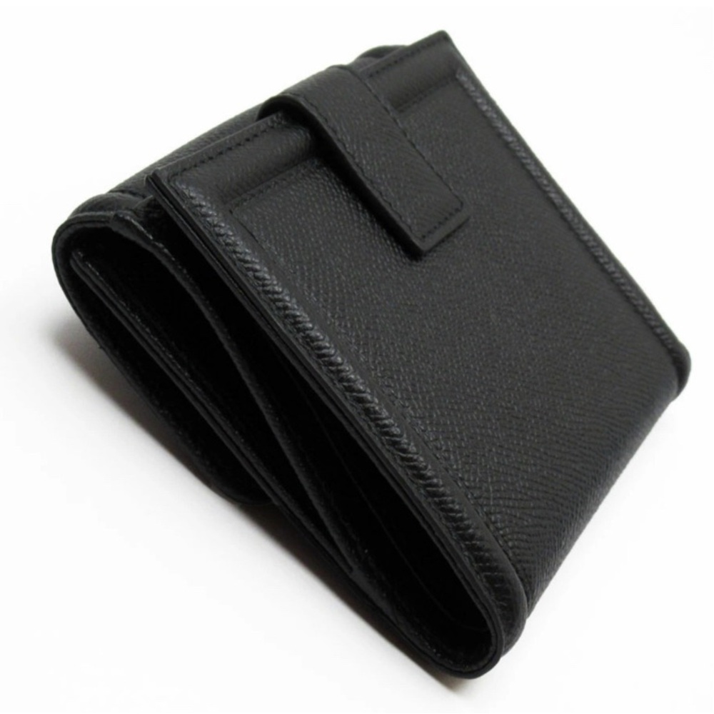 Salvatore Ferragamo Black Leather Vara Bow Wallet with Gold Accent - Picture 6 of 13